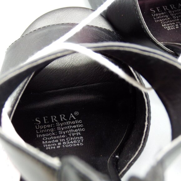 SERRA Women's Size 10 Black Open Toe Bootie Test Worn With Imperfections Damage - Picture 12 of 16